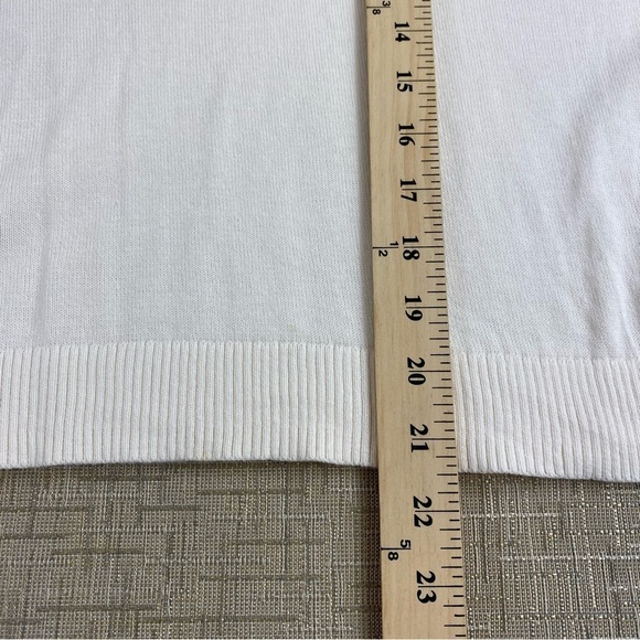 Loft Off-white Summer Novelty Print Gelato Spellout Lightweight Sweater Sz‎ XS - Picture 13 of 14